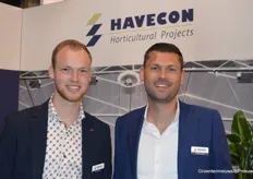 Pieter Ammerlaan met zijn nieuwe collega Stephan Kruithof van Havecon Horticultural Projects